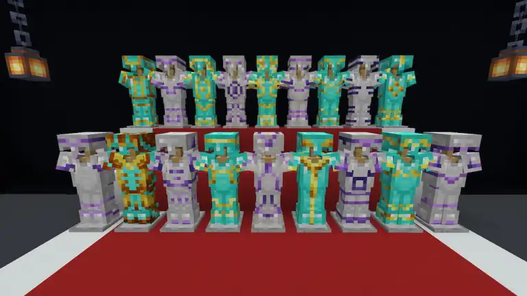 Minecraft中的所有装甲装饰位置