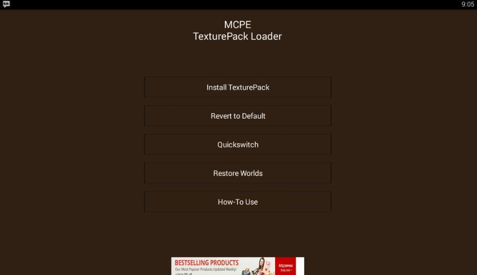 TexturePack Loader for MCPE