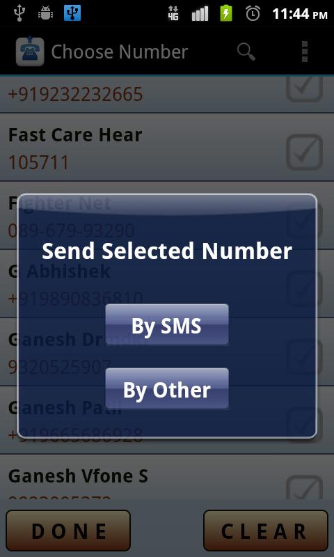 Send Phone Number
