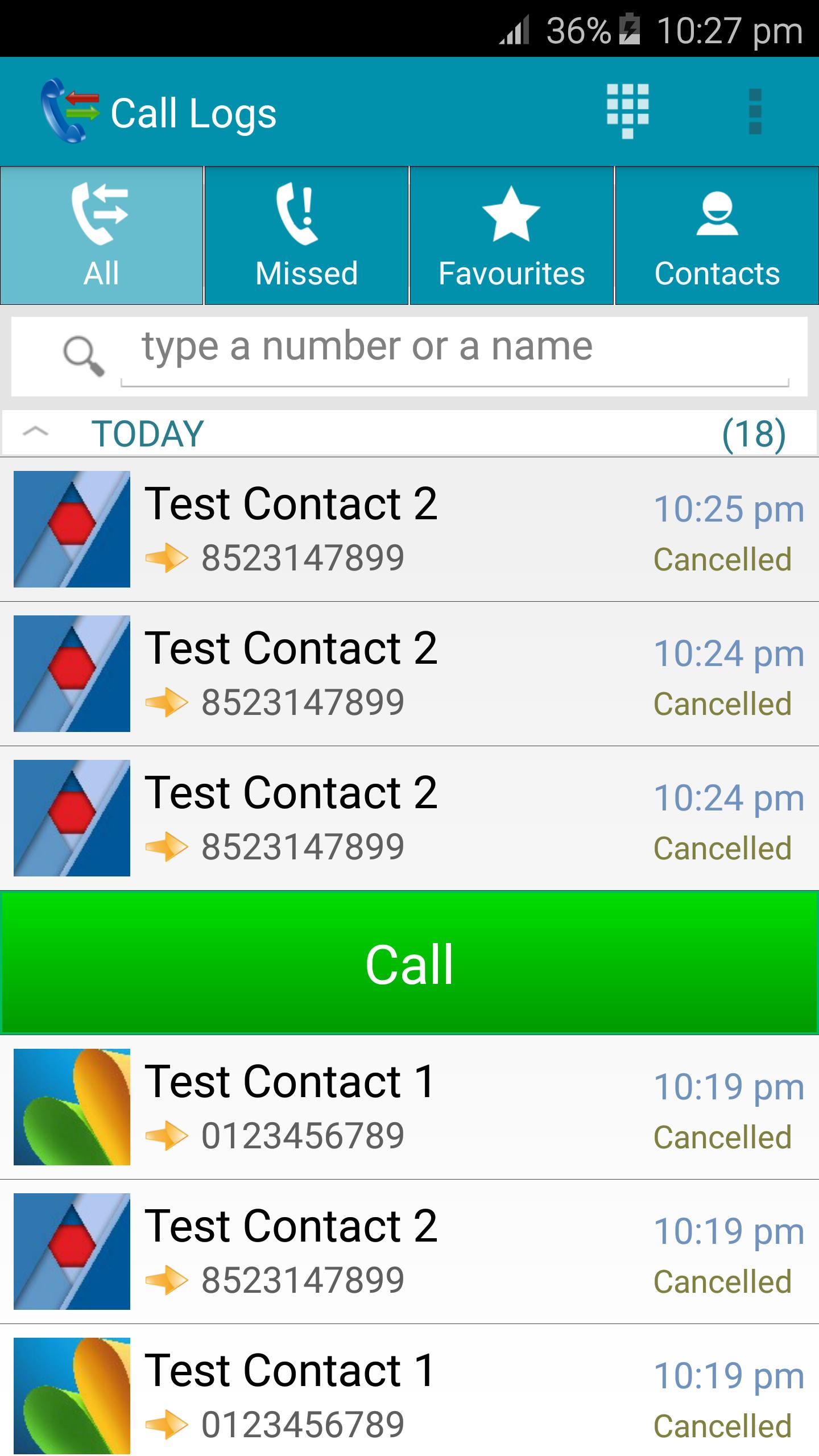 BSH Call Logs