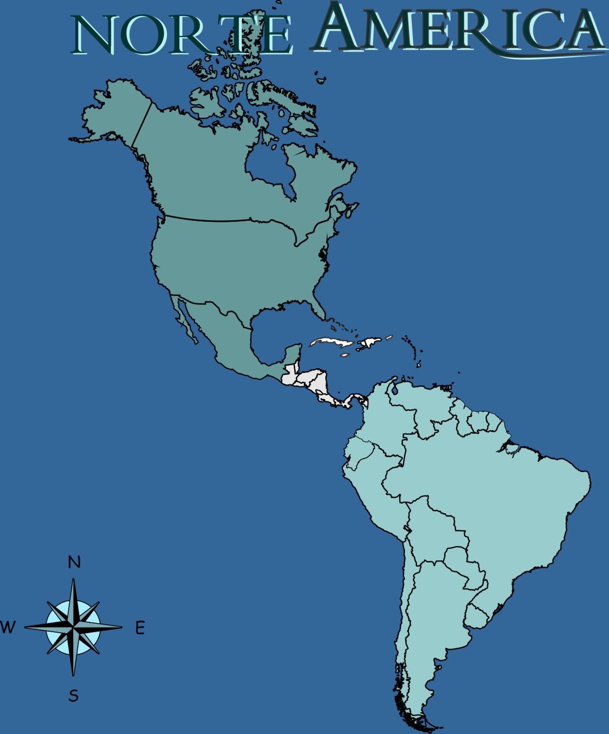 MAPA DE PAISES DE AMERICA