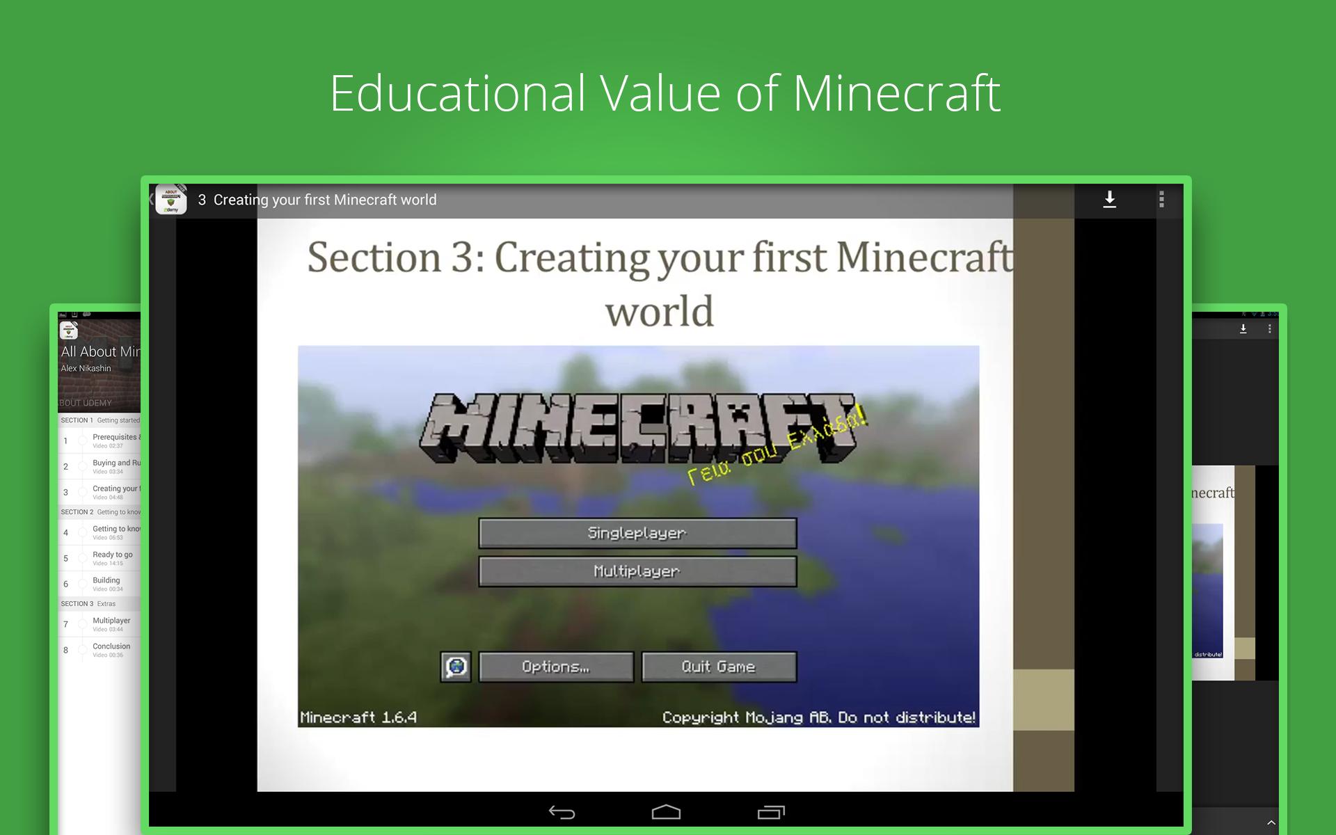 Education with Minecraft Game