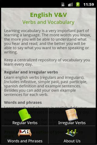 English V&V (Verbs,Vocabulary)