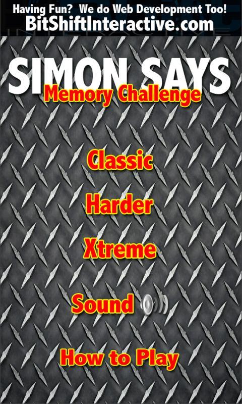 Simon Says Memory Challenge