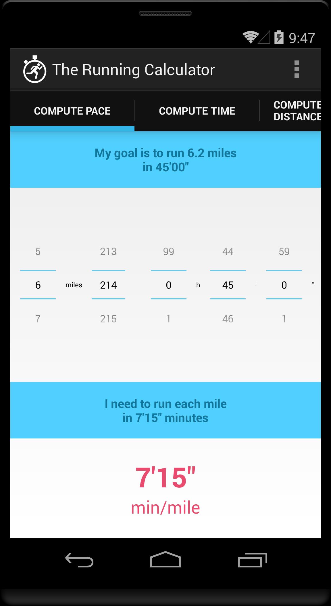The Running Calculator