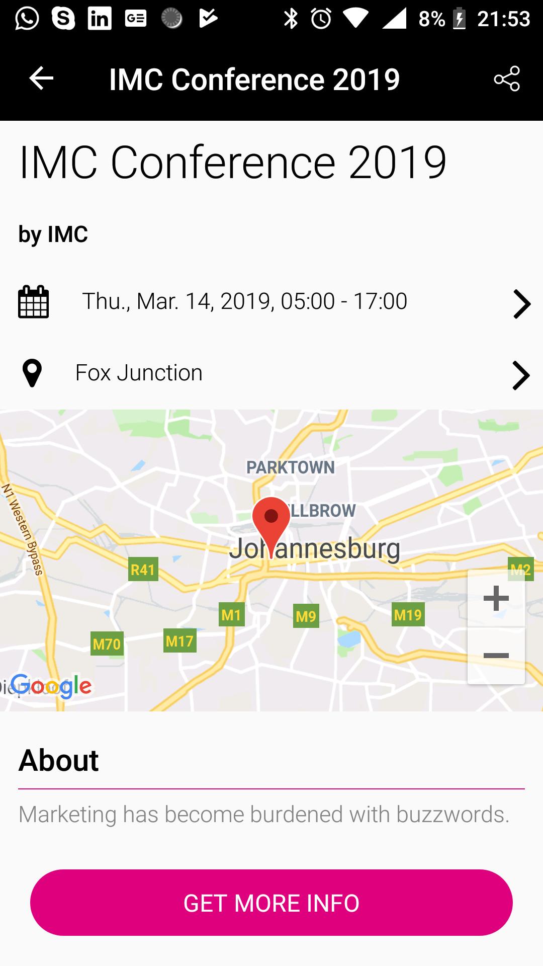 2019 Nedbank IMC Conference