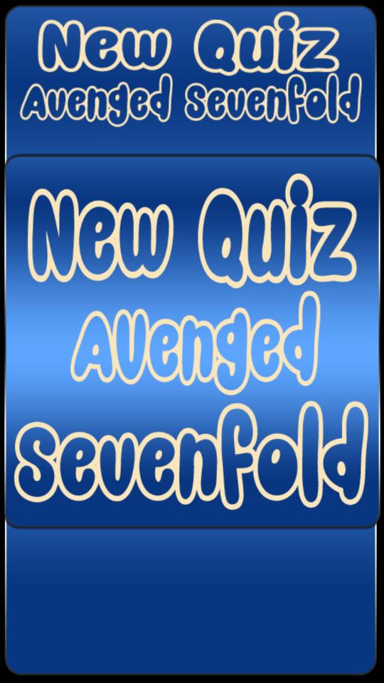 New Quiz Avenged Sevenfold