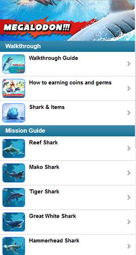 Ref.Guide for Hungry Shark Evo
