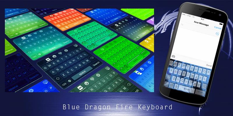 Blue Dragon Fire Keyboard