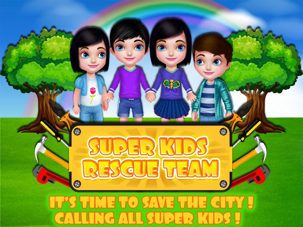Super Kids Firefighters Rescue Team