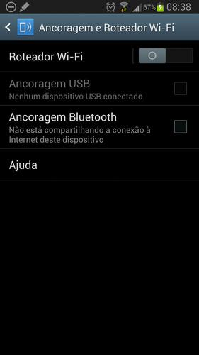 Tethering shortcut