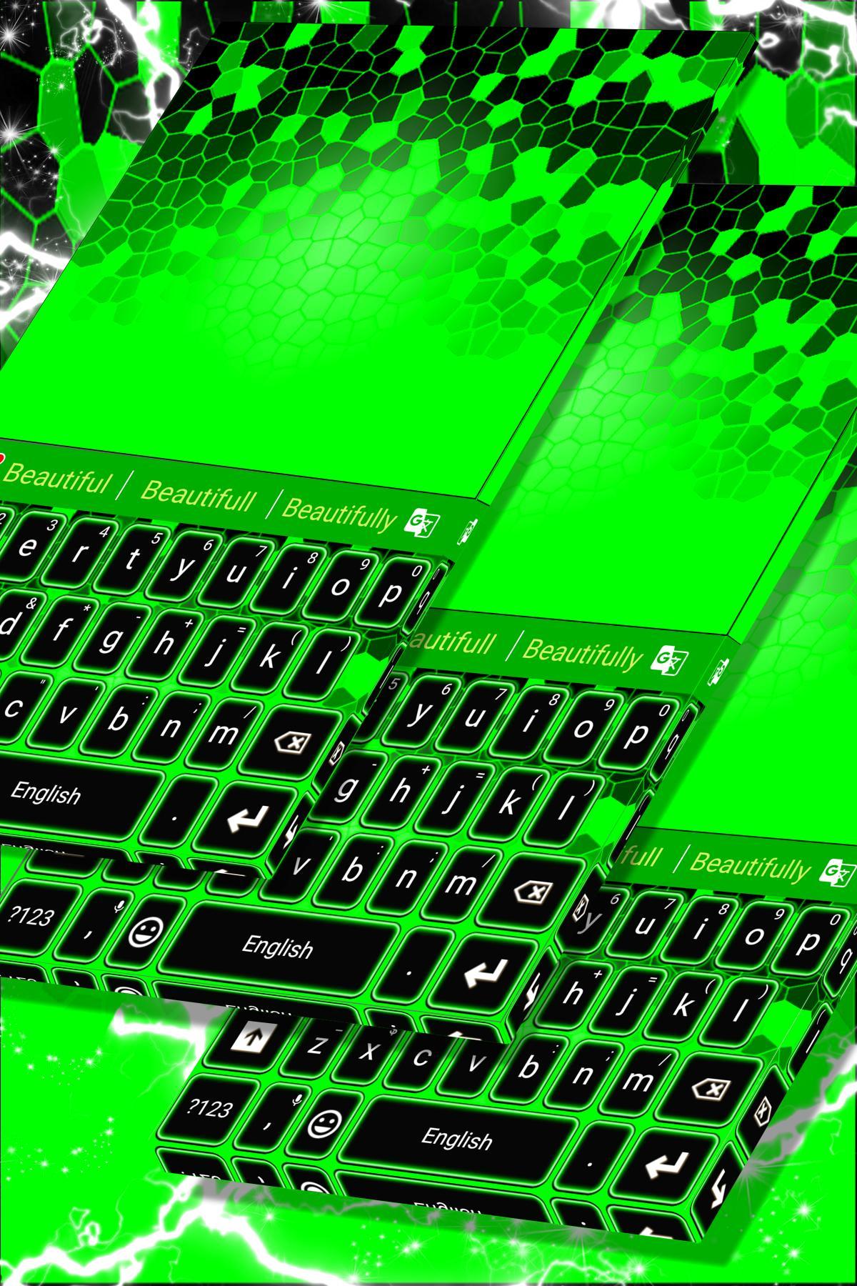 Keyboard Skin Colors Neon