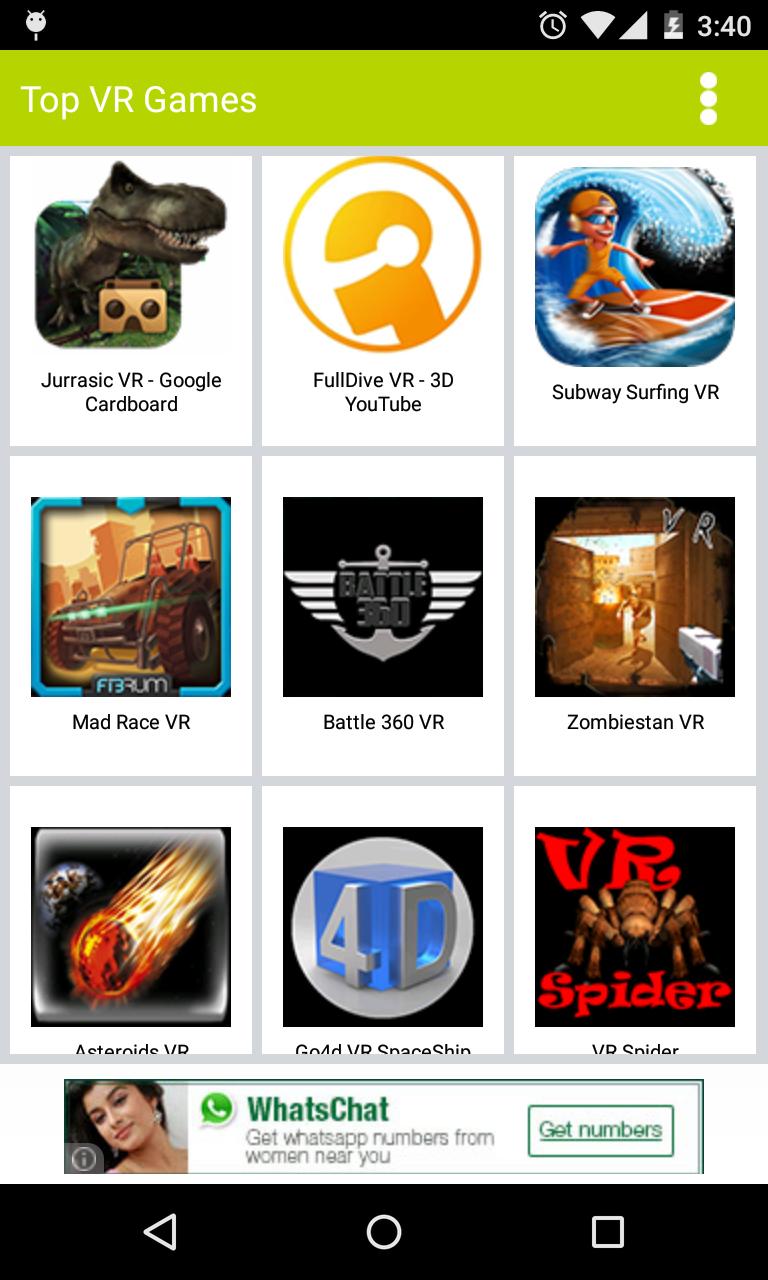 VR Top Games 2015