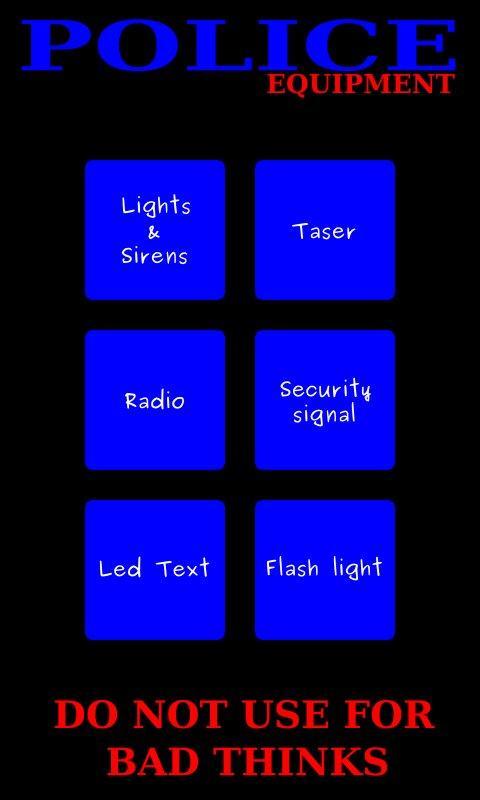 Police equipment