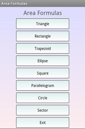Geometric Formulas