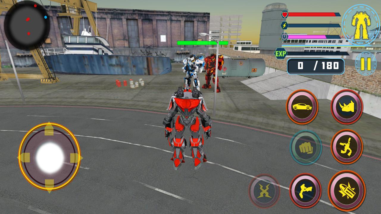 Real Robot Battle City - Car Transforming Rhino