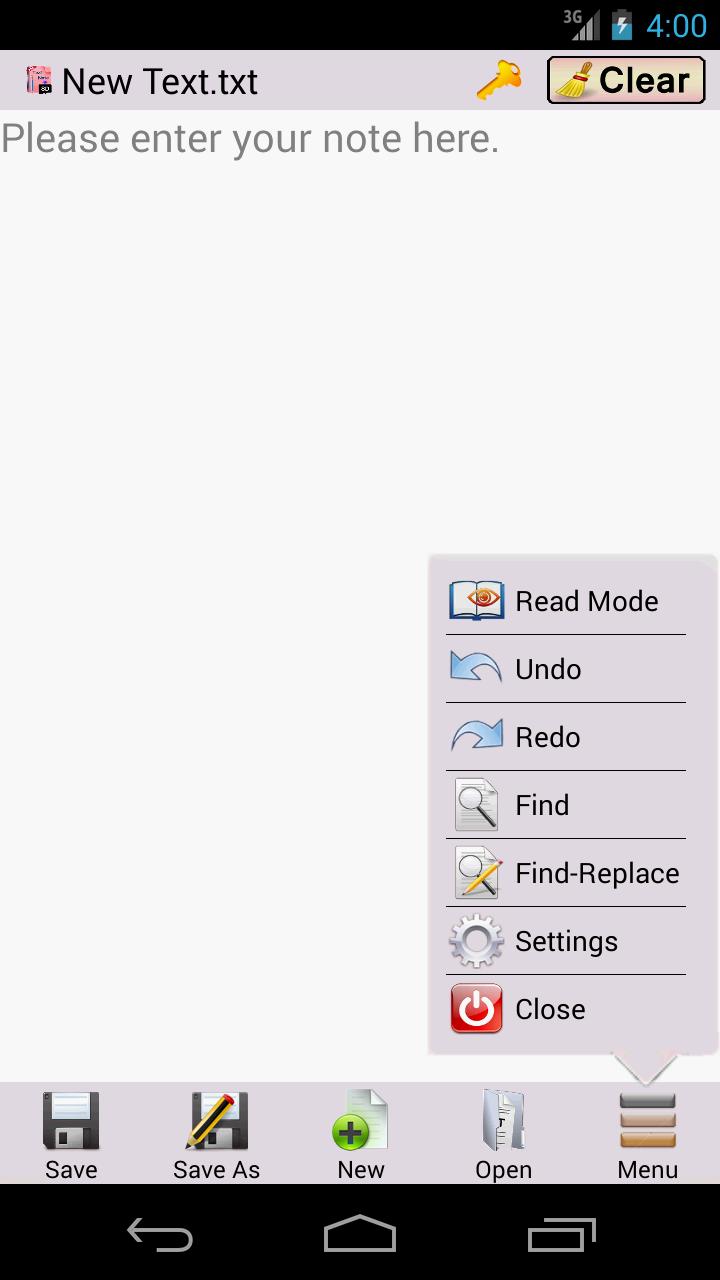 Notes2SD Text Editor