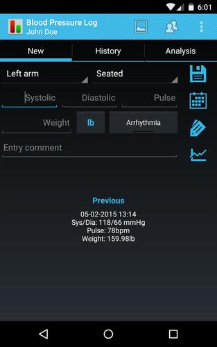 Blood Pressure Log