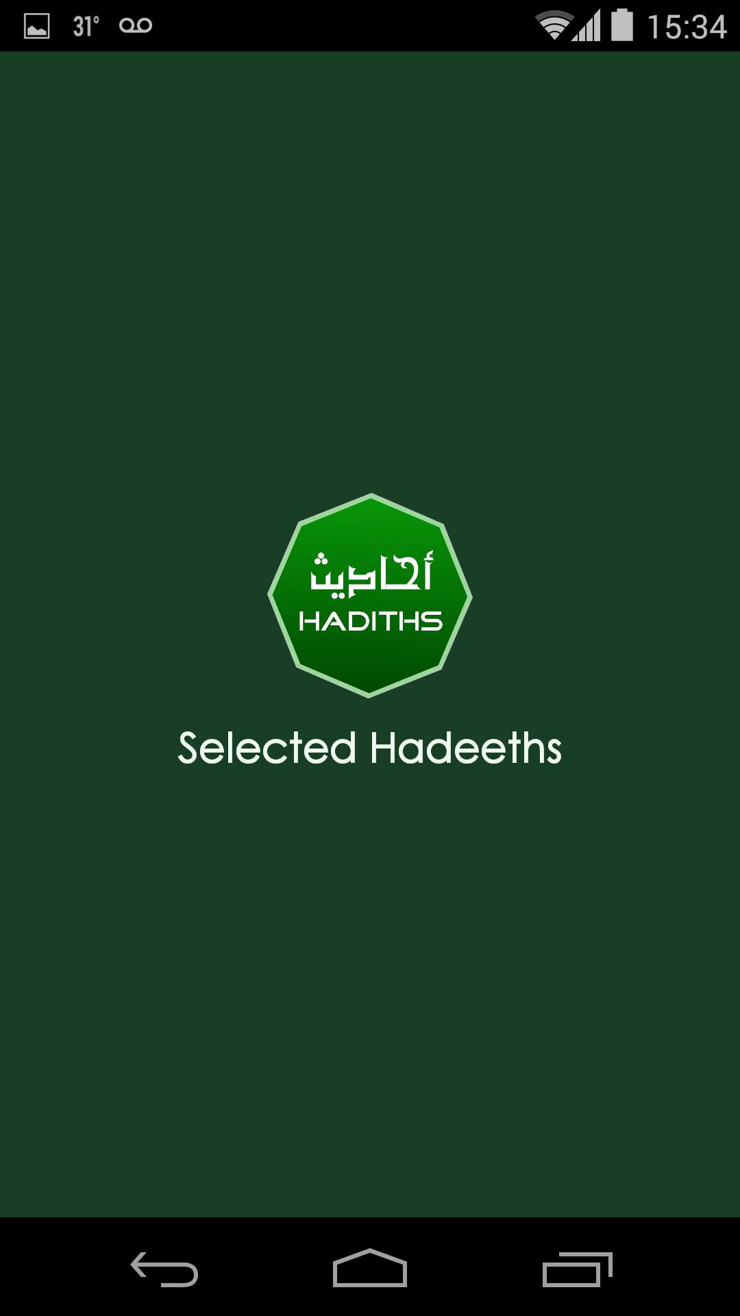 Selected Hadeeths