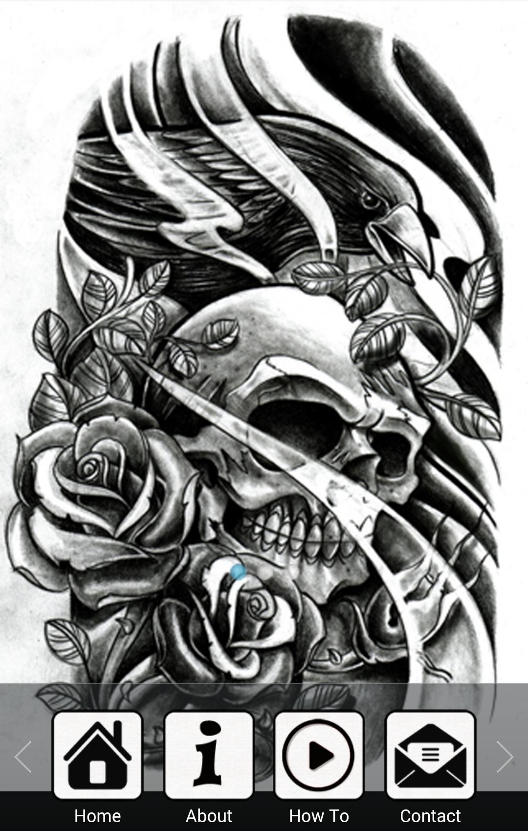 Draw Tatto Skulls